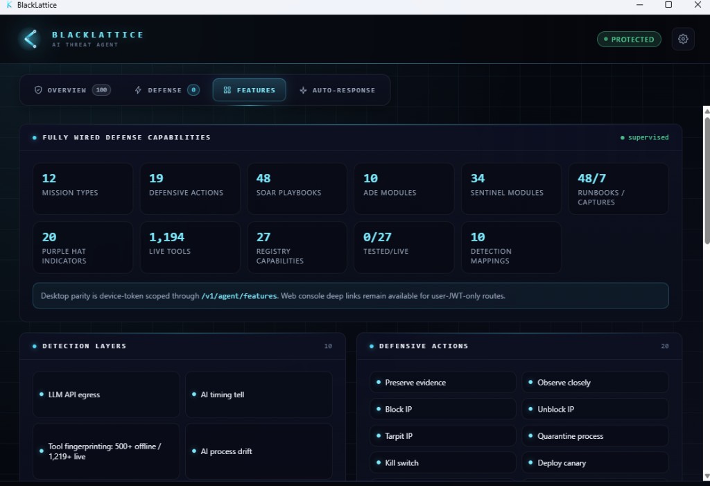 AI Threat Agent screenshot